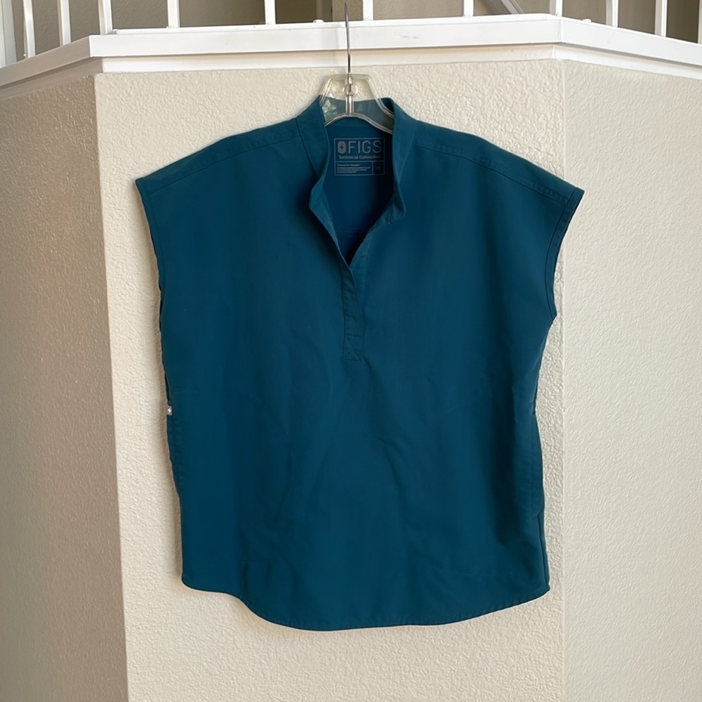 Figs scrub top extra small, Rafaela top, teal